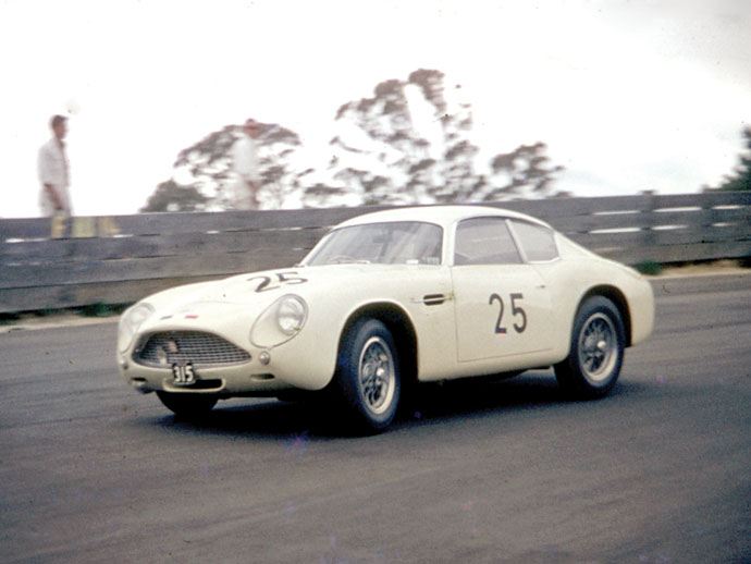 Chassis no DB4GT0186R as seen at Catalina Park in Katoomba in August of 1962 Courtesy of Autopics com au